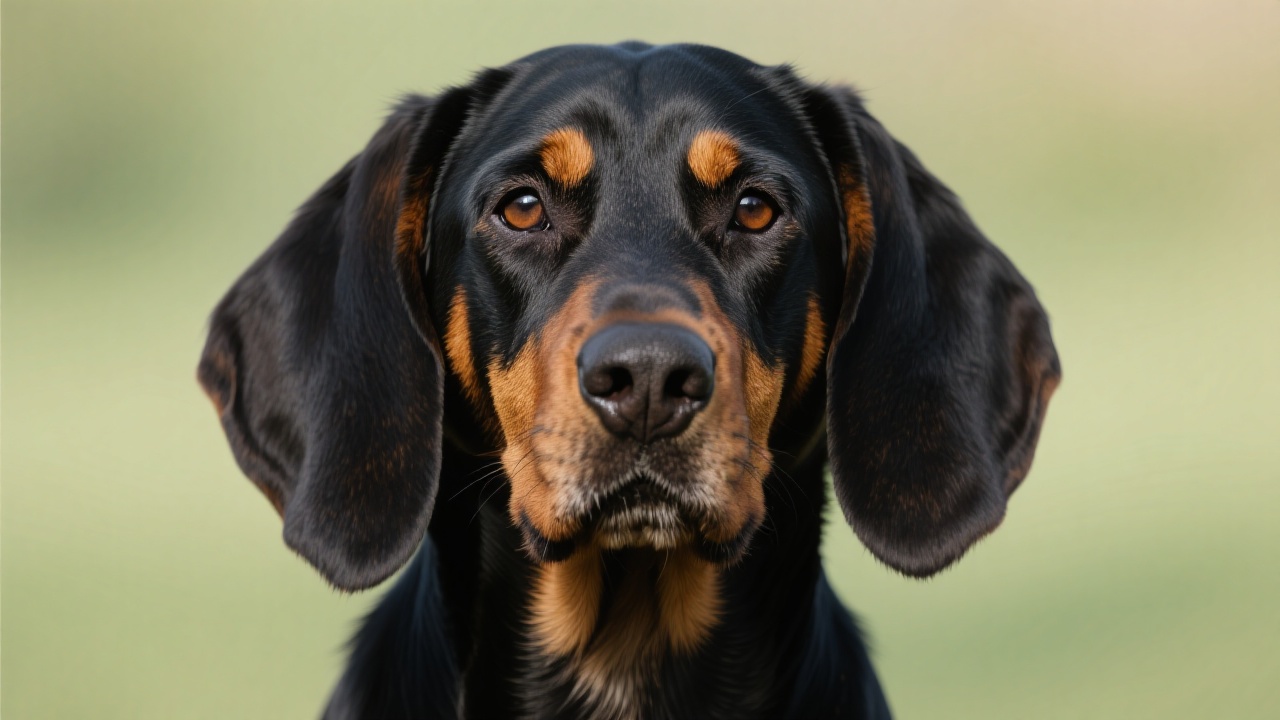 奥地利黑褐猎犬 主视图